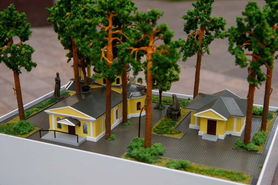 3D-модель Храма Св. Елисаветы в Покровском-Стрешневе, изготовленная к 10-летию храма