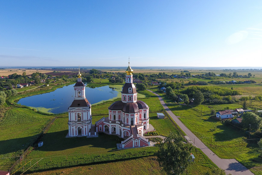 Храм в честь Усекновения главы Иоанна Предтечи в селе Хирино Шатковского района Нижегородской области